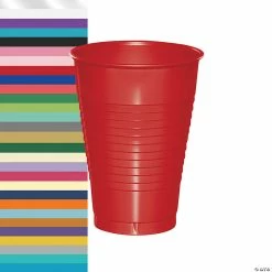 Best Sale 🔔 12 oz. Solid Color Plastic Cups - 60 Ct. 🌟