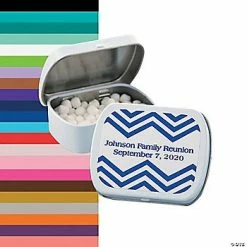 Best Pirce ❤️ Personalized Chevron Mint Tins - 24 Pc. ✨