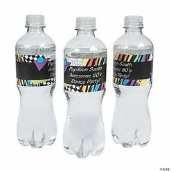 Deals 🔥 Personalized Awesome 80s Water Bottle Labels - 50 Pc. 🥰