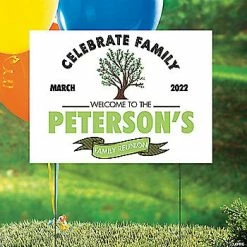 New ❤️ Personalized Family Reunion Yard Sign 🎉