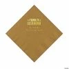Promo 😍 Gold Family Reunion Personalized Napkins with Gold Foil – 50 Pc. Luncheon 🔔