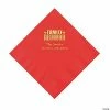 Discount 👏 Red Family Reunion Personalized Napkins with Gold Foil - 50 Pc. Luncheon 😀