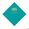 Cheapest 💯 Turquoise Family Reunion Personalized Napkins with Gold Foil - 50 Pc. Luncheon 🥰
