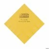 Coupon 👍 Yellow Family Reunion Personalized Napkins with Gold Foil - 50 Pc. Luncheon 🛒