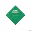 Budget 🌟 Green Family Reunion Personalized Napkins with Silver Foil - 50 Pc. Beverage 👍