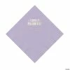 Deals 🔥 Lilac Family Reunion Personalized Napkins with Silver Foil - 50 Pc. Luncheon ⭐