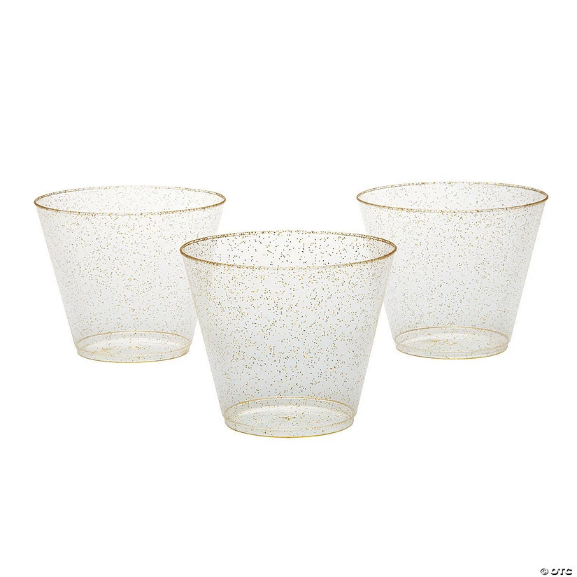 Top 10 ๐ฅฐ Small Clear Plastic Cups with Gold Glitter - 50 Pc. ๐ 2 Top 10 ๐ฅฐ Small Clear Plastic Cups with Gold Glitter - 50 Pc. ๐ - Image 2