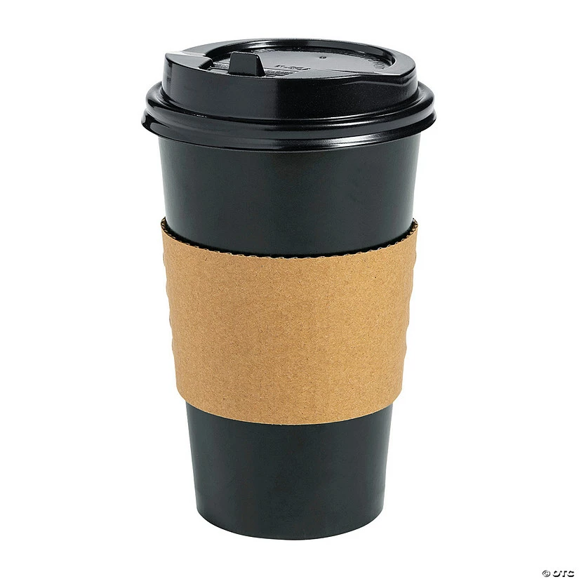 Best Sale โค๏ธ Solid Color Paper Coffee Cups with Lids & Sleeves - 12 Ct. ๐ฏ 2 Best Sale โค๏ธ Solid Color Paper Coffee Cups with Lids & Sleeves - 12 Ct. ๐ฏ - Image 2