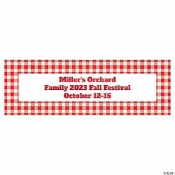 Wholesale 👏 Gingham Plaid Custom Banner - Medium ❤️