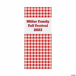 New 🎁 Vertical Gingham Backdrop Custom Banner 🥰