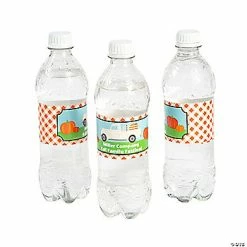 Best Sale ⭐ Personalized Pumpkin Water Bottle Labels - 50 Pc. 🎉