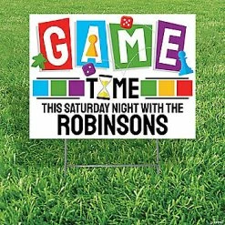 Promo 🌟 Personalized Game Night Yard Sign 😉