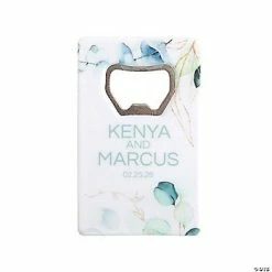 Deals 🥰 Personalized Eucalyptus Bottle Openers - 12 Pc. 😉