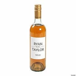 New 🧨 Personalized Names Wedding Wine Bottle Labels - 12 Pc. 💯
