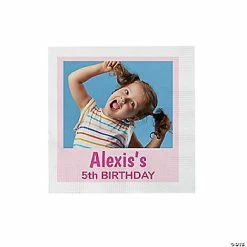 Outlet ⌛ Personalized Custom Photo Instaframe Paper Beverage Napkins - 50 Pc. 🤩