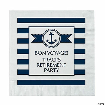 Hot Sale ๐ Personalized Nautical Paper Lunch Napkins โ 50 Pc. ๐งจ 1 Hot Sale ๐ Personalized Nautical Paper Lunch Napkins โ 50 Pc. ๐งจ