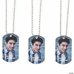 Deals ⌛ Custom Photo 🦮 Dog Tag Necklaces - 12 Pc. 🎁