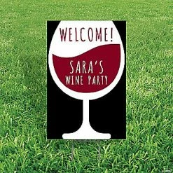 Wholesale 😉 Personalized Wine Shape Yard Sign ✨