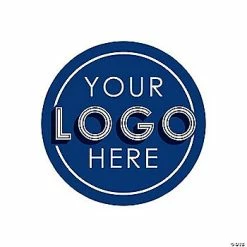 Budget 🤩 Custom Full-Color Logo Round Stickers - 144 Pc. ❤️