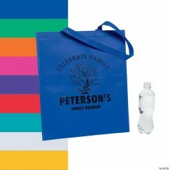 Best Pirce ⭐ 15" x 17" Personalized Large Family Tree Nonwoven Tote Bags - 24 Pc. 🔥