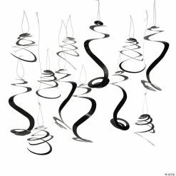 Buy 😀 Solid Color Hanging Swirl Decorations - 12 Pc. 😀