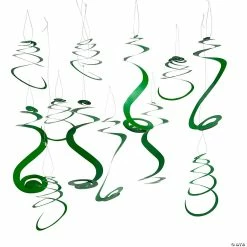Flash Sale ⌛ Solid Color Hanging Swirl Decorations - 12 Pc. 😍