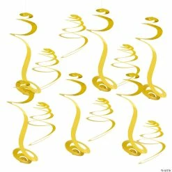 Brand new 👏 Solid Color Hanging Swirl Decorations - 12 Pc. 😀