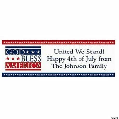 Buy ❤️ God Bless America Patriotic Custom Banner - Medium 🥰