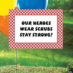 Best reviews of 🔔 Red Gingham Personalized Yard Sign 😀