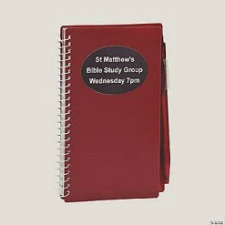 Best Sale 🎁 Personalized Burgundy Spiral Notebooks with Pens - 12 Pc. 🥰