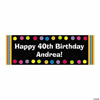 Best Pirce β€οΈ Bright Dots π₯³ Birthday Custom Banner - Medium π― 1 Best Pirce β€οΈ Bright Dots π₯³ Birthday Custom Banner - Medium π―