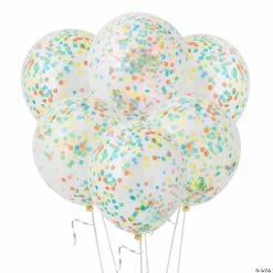 Best deal 🌟 Bright Confetti 12" Latex Balloons - 6 Pc. 🔔