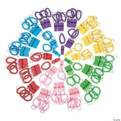 Promo 😍 Bulk Whistle Expandable Keychains - 72 Pc. 🧨