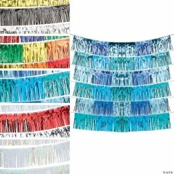 Budget ⭐ Fringe Garland Backdrop - 6 Pc. 😀