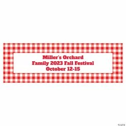 Promo 🔔 Gingham Plaid Custom Banner 🌟