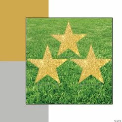 New ⭐ Glitter Star Yard Sign Set - 3 Pc. 👍