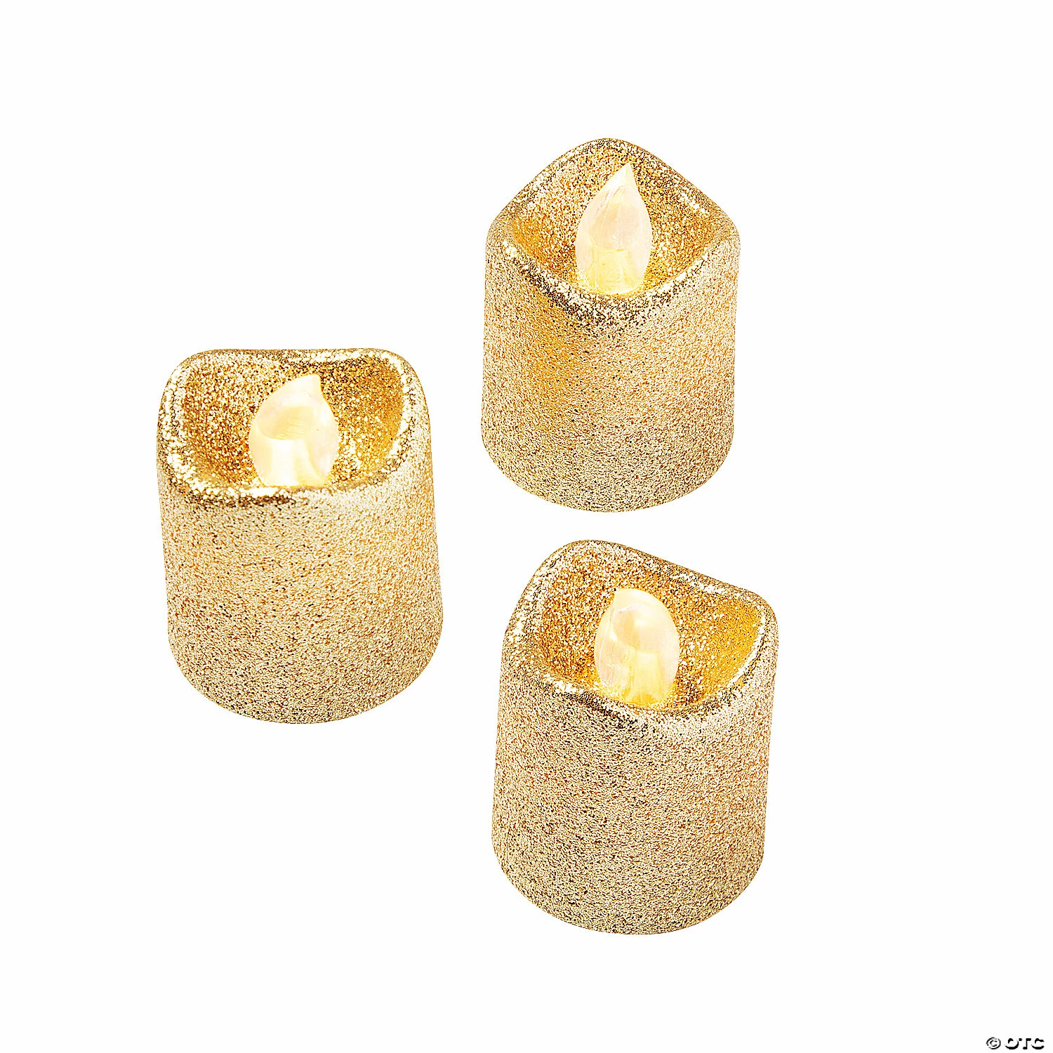 Brand new ❤️ Gold Glitter LED Tealight Candles - 12 Pc. 👏 2 Brand new ❤️ Gold Glitter LED Tealight Candles - 12 Pc. 👏 - Image 2