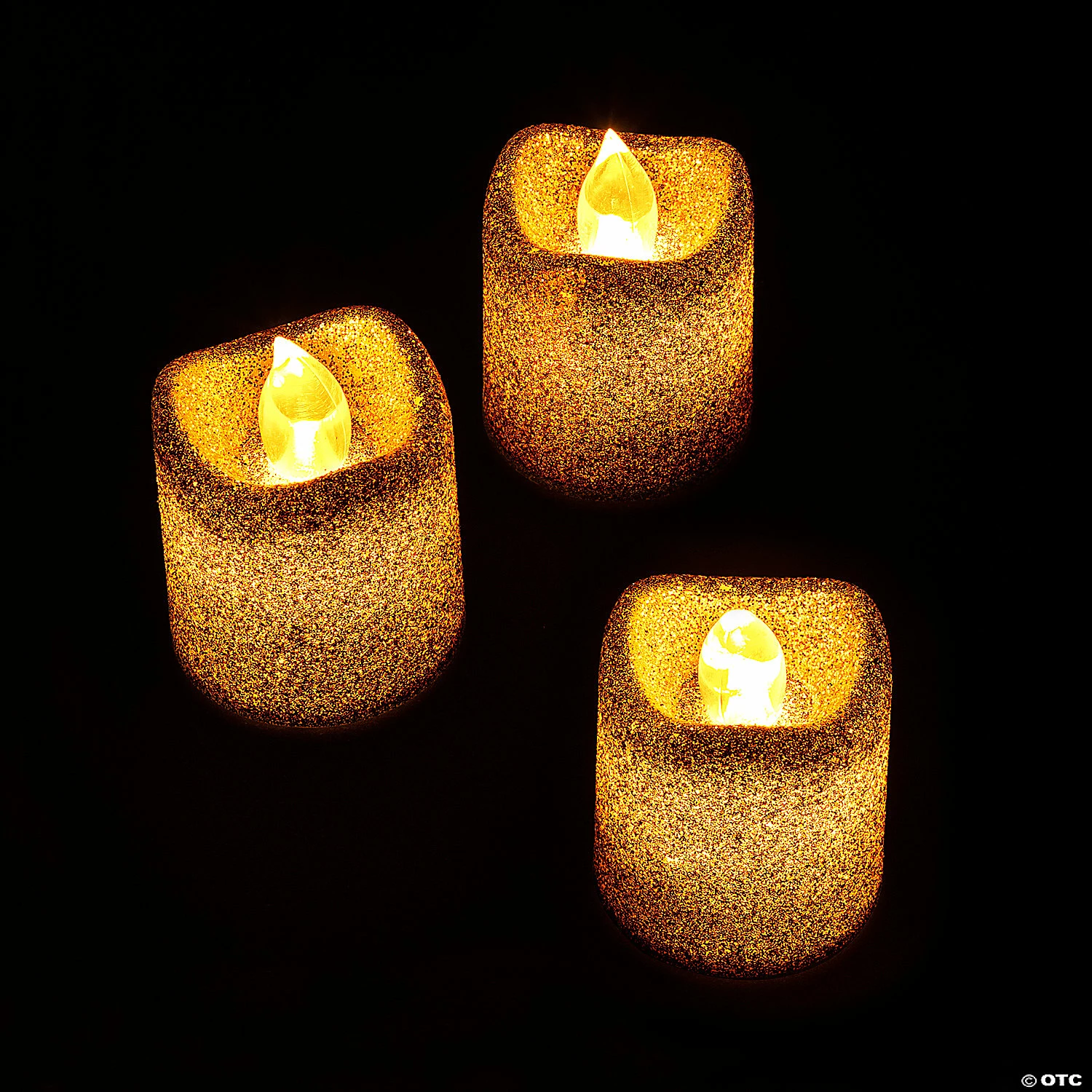 Brand new ❤️ Gold Glitter LED Tealight Candles - 12 Pc. 👏 1 Brand new ❤️ Gold Glitter LED Tealight Candles - 12 Pc. 👏