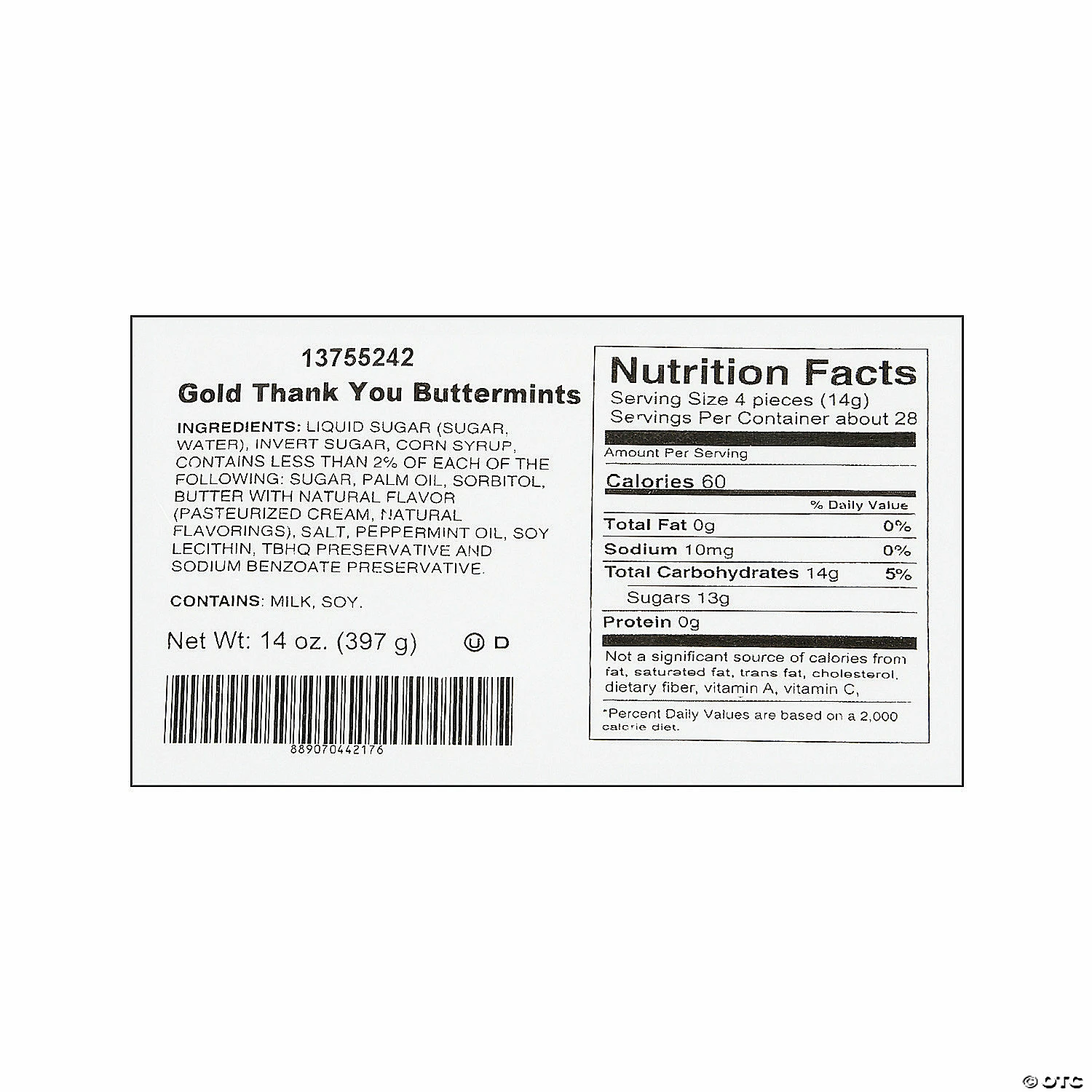 Top 10 ✨ Gold Thank You Buttermints - 108 Pc. 🧨 2 Top 10 ✨ Gold Thank You Buttermints - 108 Pc. 🧨 - Image 2