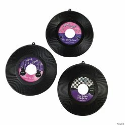 Wholesale 😀 Hanging Record Decorations - 6 Pc. 🔔