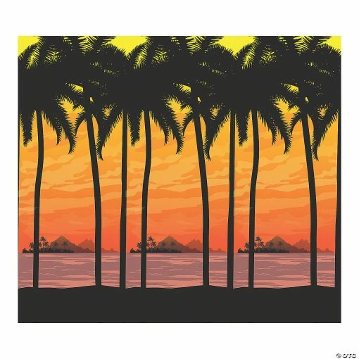 Outlet ✔️ Island Luau Sunset Scene Setter - 2 Pc. 🌟 -Cheap Reunion Party Supplies Shop island luau sunset scene setter 2 pc 13785056