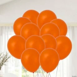 Coupon 🎉 Fashion Color 11" Latex Balloons - 25 Pc. 🥰 -Cheap Reunion Party Supplies Shop mandarin orange fashion color 11 latex balloons 25 pc 13993345 a02