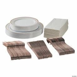 Budget 👏 Premium Plastic Tableware Kits for 24 Guests 😉