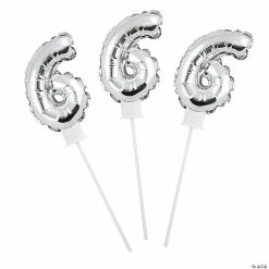 Best deal ⌛ Self-Inflating Number 6 6" Mylar Balloons - 6 Pc. ⭐