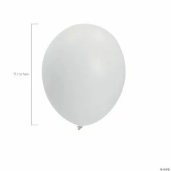 Hot Sale 🎉 White 11" Latex Balloons - 12 Pc. ⭐ -Cheap Reunion Party Supplies Shop white 11 latex balloons 12 pc 70 18 a01