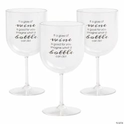 Best Sale ✨ Wine is Good for You Plastic Wine Glasses - 12 Ct. 😀